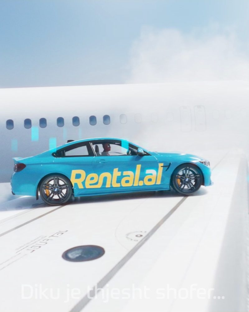 Rental BMW vs Airplane,  full cg